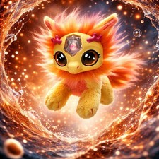 Magic Mixies Cauldron Fire Gem Plush 6 2022 Plushie Stuffed Animal