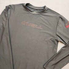 O'Neill Women's Size 16 Long Sleeve Rash Guard UPF 50 Gray Surf Swim BNWOT