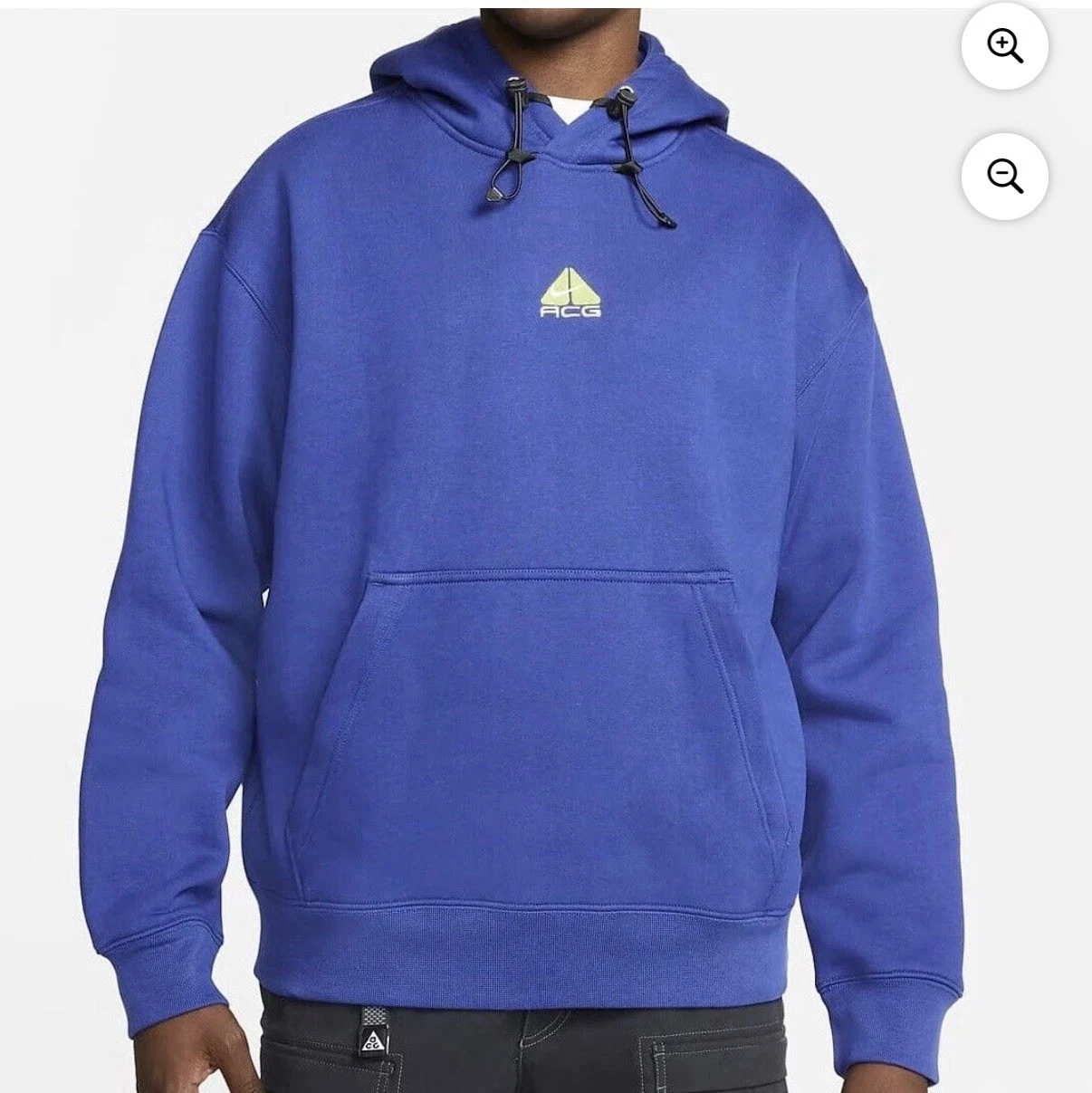 Nike ACG Therma-FIT Blue Solid Fleece Pullover Hoodie Men's Size S Regular
Opens in a new window or