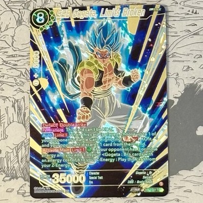 SSB Gogeta Limits Broken BT19-084 SPR Gold Pressed Holo Dragon