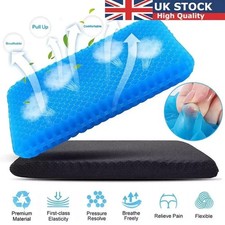 Gel Seat Cushion Extra thicken For Long Sitting Office Car Chair Orthopaedic UK