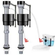 Universal Toilet Fill Valve Replacement Kit Inside Tank Adjustable 2 PCS