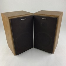 Sony SS-U310 Wood Cabinet Stereo Bookshelf Speakers Tested Bad Woofer Foam
