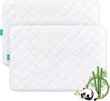 Pack N Play Mattress Pad Cover Soft Quilted Waterproof Protector 2 Pack 27"x39"