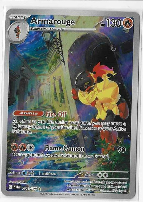 POKEMON Armarouge #203 Pokemon Scarlet & Violet NM RAW