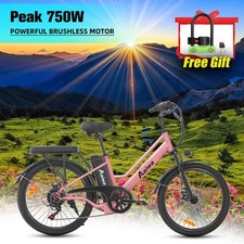 E-bike 26" 750W 48V Electric Bike Mountain Bicycle Fat Tire 25mph for Adults