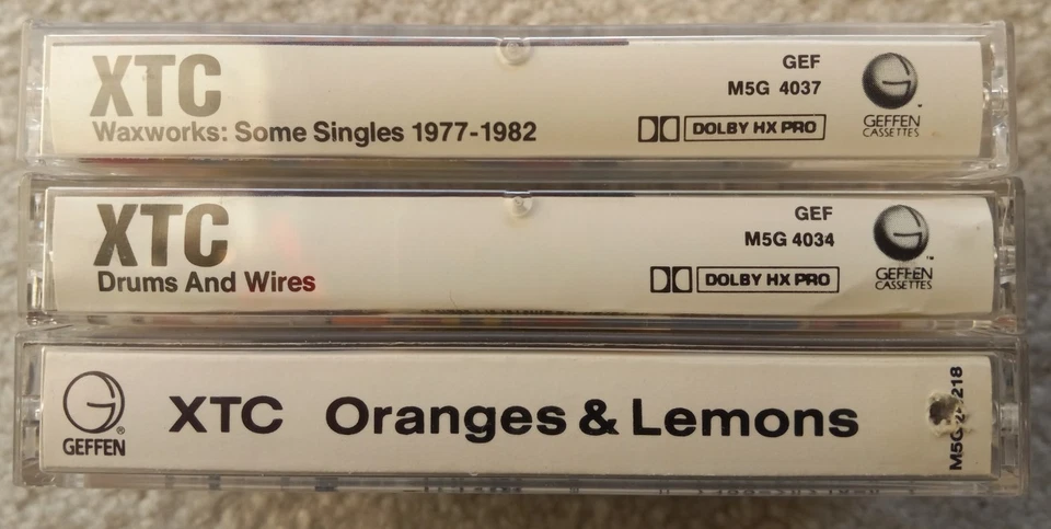 3 vintage XTC cassettes ALT-ROCK NEW WAVE visually NM LOT not play-tested - Image 3 of 4