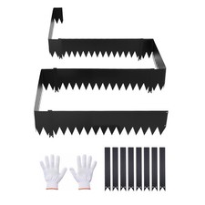 VEVOR Galvanized Steel Landscape Edging 40 x 10 in Metal Garden Edging 6pcs