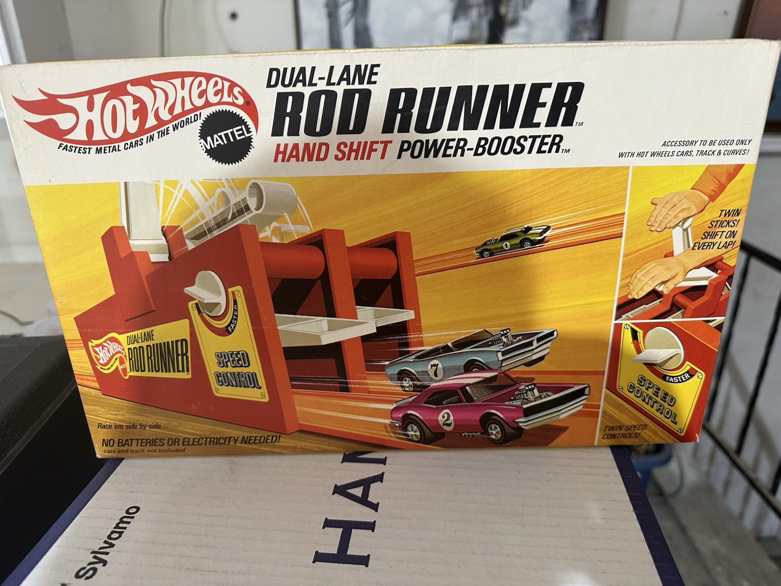 Vintage Hot Wheels Dual-Lane Rod Runner Hand Shift. Sealed Box  From 1969.