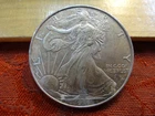 1996 United States American Silver Eagle 1 Oz 0.999 Silver Coin (Impaired) Lot A