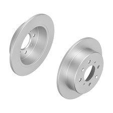 f.becker Bremsscheiben Voll Hinten Rechts Links für HONDA CRX III Civic V VI 