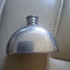 3oz VINTAGE ENGLISH PEWTER HIP FLASK HANDMADE PINDER BROS SHEFFIELD