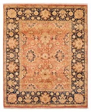 8'0" x 9'10" Hand Knotted Area Rug Traditional Oriental Wool Carpet