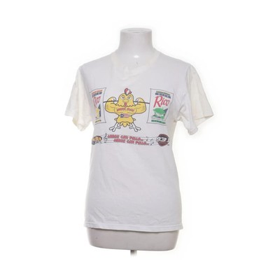 Harriton, T-shirt, Größe: S, Weiß/Mehrfarbig, Print, Damen #719