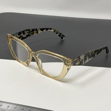 NICOLE MILLER STUDIO READING GLASSES NMSR22388 READERS TAUPE XTL DEMI 2.00