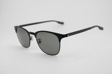 NEW MONT BLANC MB0183S 002 BLACK CARBON FIBER AUTHENTIC SUNGLASSES 53-19