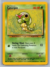 Caterpie Base Set 2 #068/130 Common Pokemon Card
