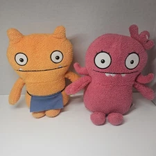 Uglydoll Wage & Moxy Plush Set Lot 2 Classic Ugly Dolls Collectible