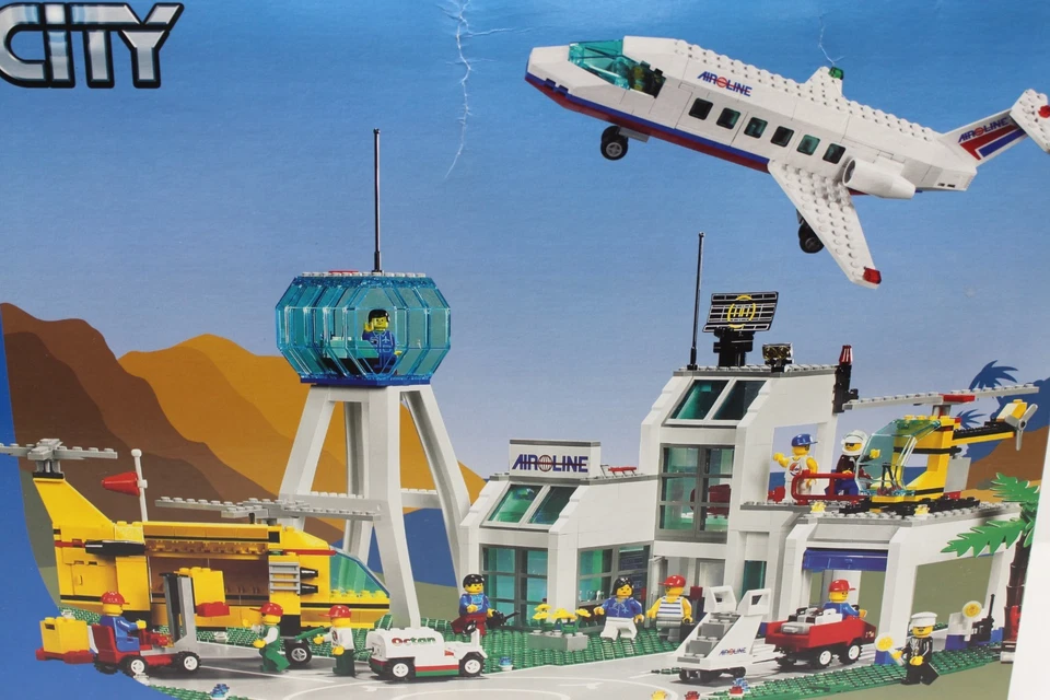 Nuevo en caja sellada ~ RARO ~ 2004 retirado LEGO Town: City Airport (artículo #10159) Foto 4 de 4