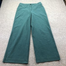 Lululemon Pants Womens 31 Green Chino Relaxed Wide Leg Casual Pockets