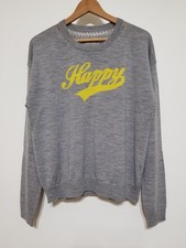 Zadig  Voltaire Kansas Bis Happy Merino Wool Sweater Grey M 258