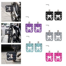 Foldable Bike Pedals with 4 Sealed Cartridge Bearings for Daily Commute Use