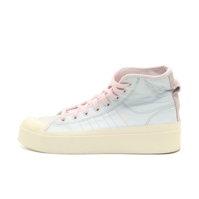 adidas Damen Nizza Platform Sneaker Weiß/Rosa High-Top High-Top-Sneaker EU 44