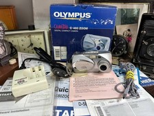 Olympus Digital Camera Camedia C-460 Zoom 4.0MP Silver memory card 128Mb Tested