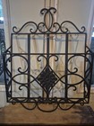 Vintage Scrolled Metal Iron Wall Rack