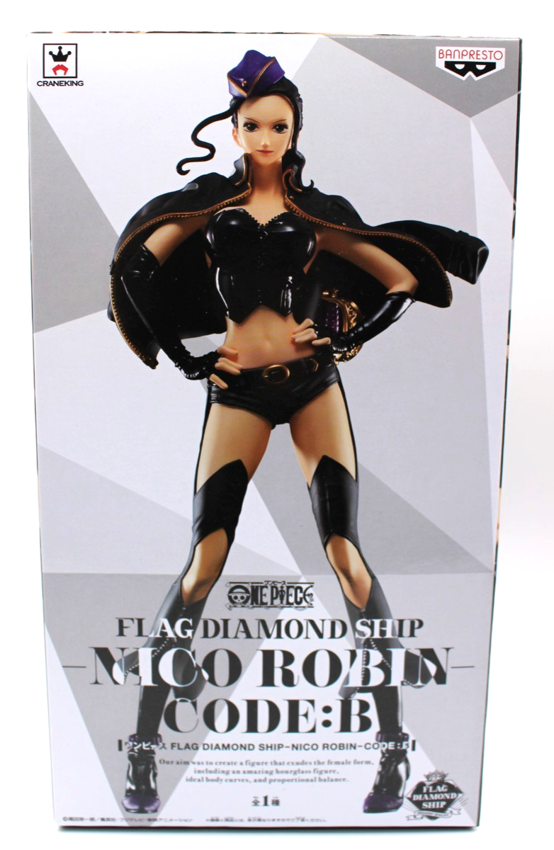 One Piece FLAG DIAMOND SHIP NICO ROBIN CODE : B Figure 9.84in
