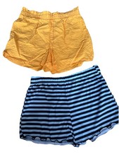 New: 2 Pk:Cat  Jack Girls Size XL Plus 14/16 Pull-On Shorts Elastic waistband