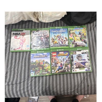 Xbox One Game Lot: Minecraft, NBA 2K, Avengers, Plants vs. Zombies, Kart