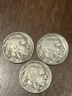1936 Buffalo Nickel Set 3 Coin Lot All Mints Full Date Nice