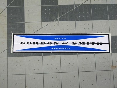 vtg 1970s 1980s G&S Gordon and Smith skateboard sticker - Surf