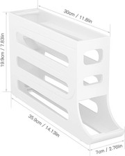 Rolldown Refrigerator Egg Dispenser Auto Rolling Egg Holder 4 Tier Storage Rack