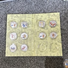 Winnie the Pooh & Friends Colour UK 50p Coin Set 2020 Elizabeth II
