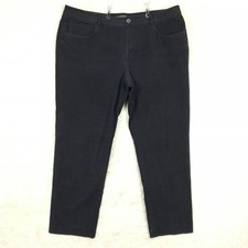 Lauren Ralph Lauren Womens Pants Straight Leg Blue Navy High Rise Plus 18W