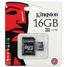 16GB Kingston Micro SD SDHC Memory Card Class 4 TF for phone W/ SD Adapter SDC4