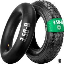 Pneumatico Carriola 3.50-8 Con Camera D'Aria E Valvola Dritta TR13 - Pneumatico 