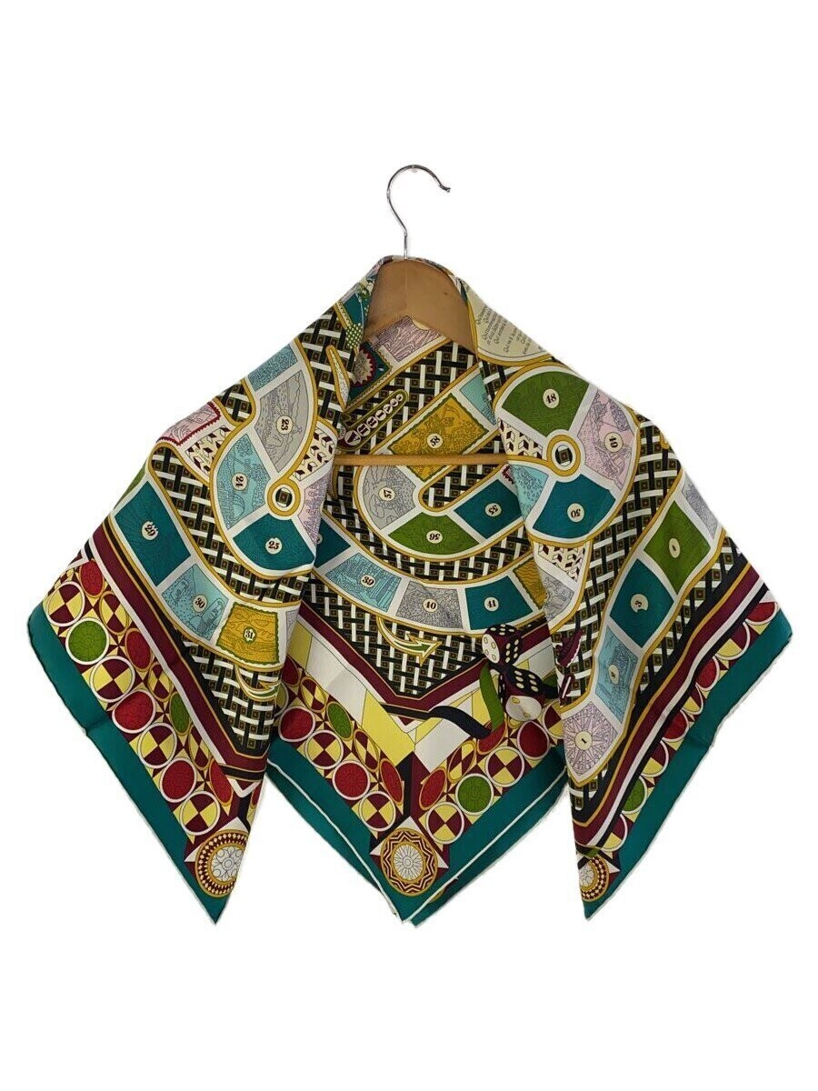 HERMES scarf silk multicolor #141