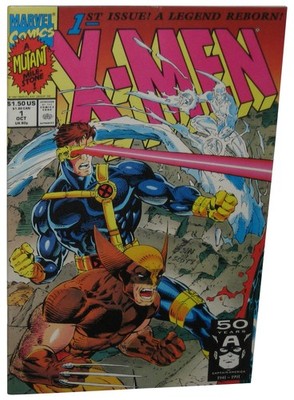 Marvel Comics X-Men (1991) Comic Buch Nr. 1   Cyclops Wolverine Ice Man Cover