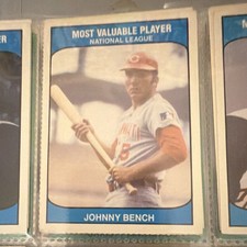 TCMA 1985 Most Valuable Player NL Johnny Bench Cincinnati Reds Baseball Card