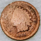 1865 Indian Head Cent Penny 1C - Grade G/VG - #14670