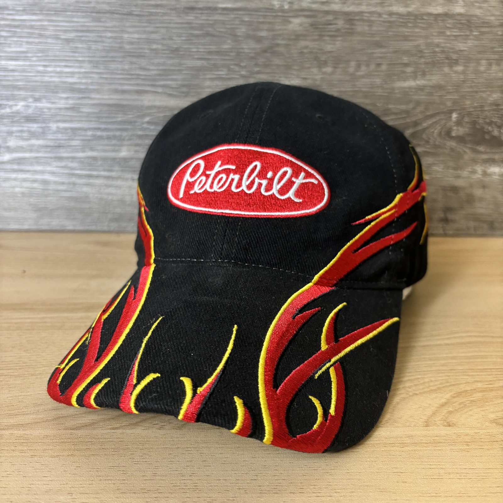 Peterbilt Hat Cap Strap Back Flame Embroidered Ra… - image 3