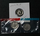 1971 P D S Roosevelt S Proof BU US Mint Dime 3 Coin Year Set
