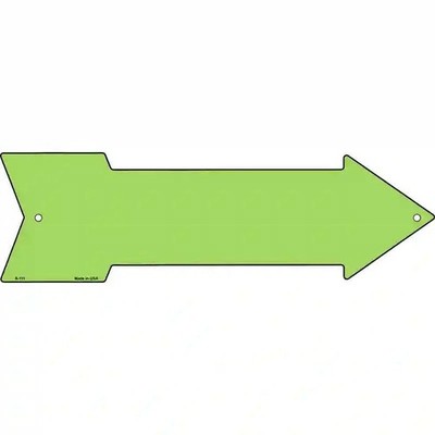 Lime Green Novelty Metal Arrow Sign