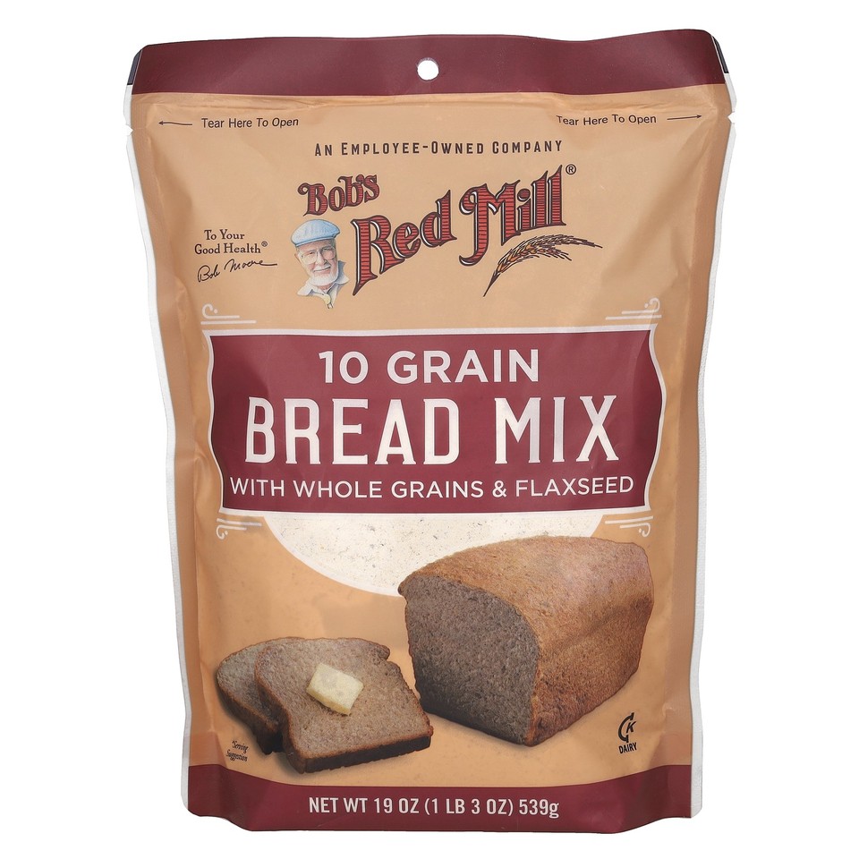 10 Grain Bread Mix with Whole Grains & Flaxseed, 19 oz (539 g)