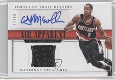 2014-15 Panini National Treasures Air Apparent 11/49 CJ McCollum #AA-CJ Auto 1l7