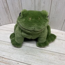 Vtg 24K Polar Puff 11" Frog Plush Special Effects 1994 Sitting Toad Stuffed