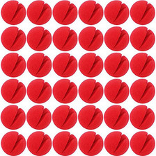 35PCS 2"X2" Red Circus Clown Nose Bulk for Party Halloween Costume Supplies Chri